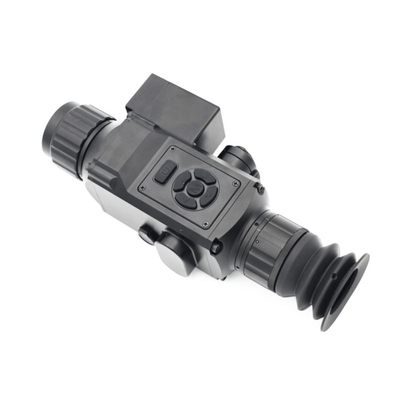 ขอบเขตปืนไรเฟิลความร้อน IP67 LRF 600 ม. 384x288px IR Gun Thermal Sight